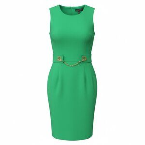HALSTON Sleeveless Sheath Dress